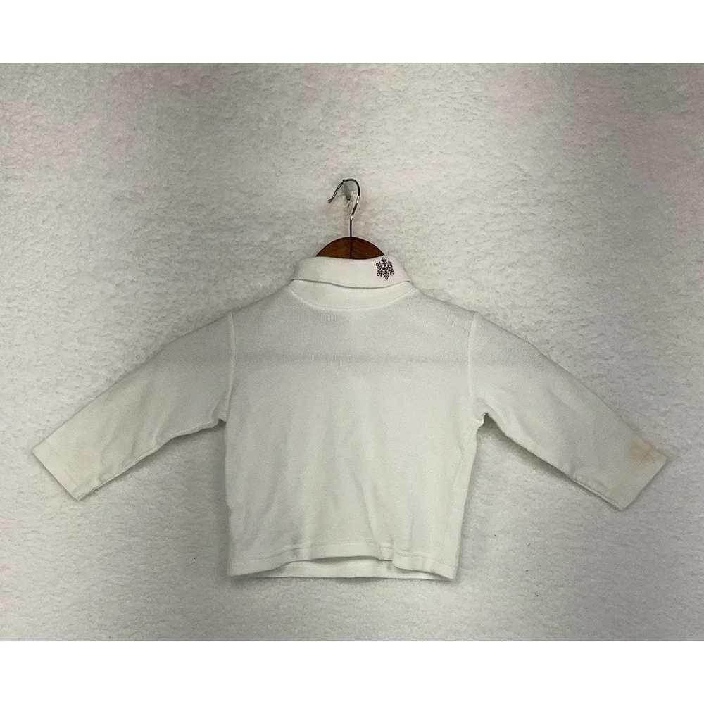 Vintage B.U.M. Equipment Infant Long Sleeve Collard Cotton Shirt Embroidered 24M